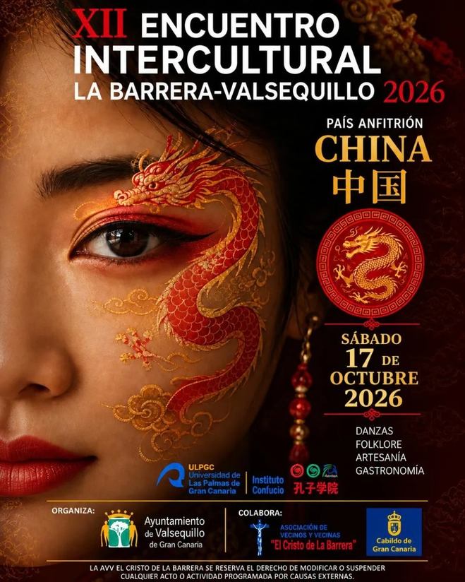 Intercultural Meeting of La Barrera, Valsequillo, dedicated to China on October 17, 2026