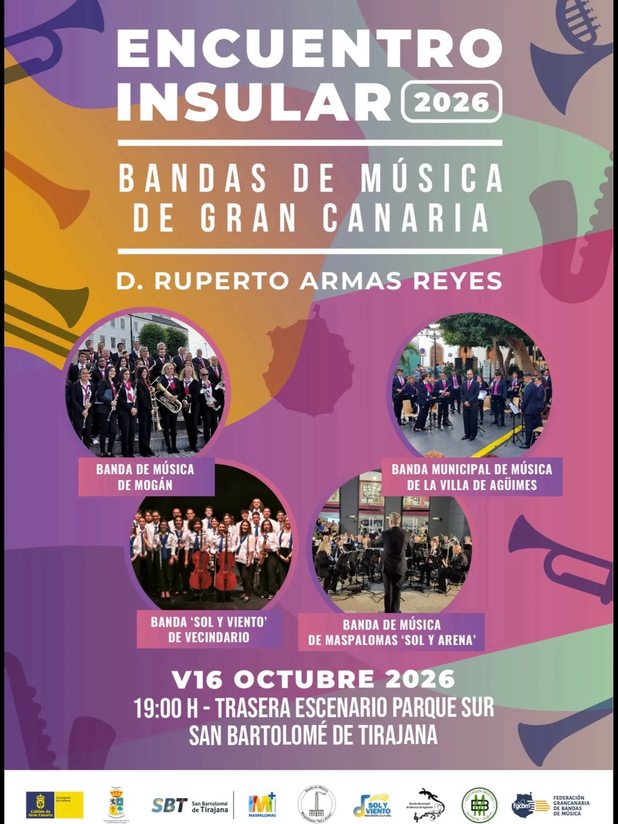 Island Meeting of Music Bands in the South Park of Maspalomas on October 16, 2026