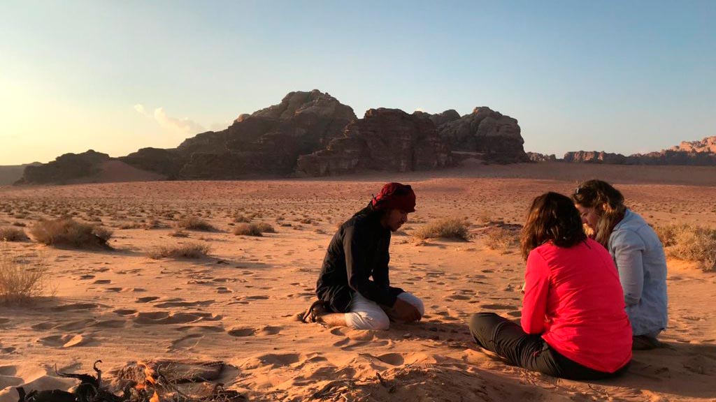 Sunset in Wadi Rum. Israel and Jordan tour