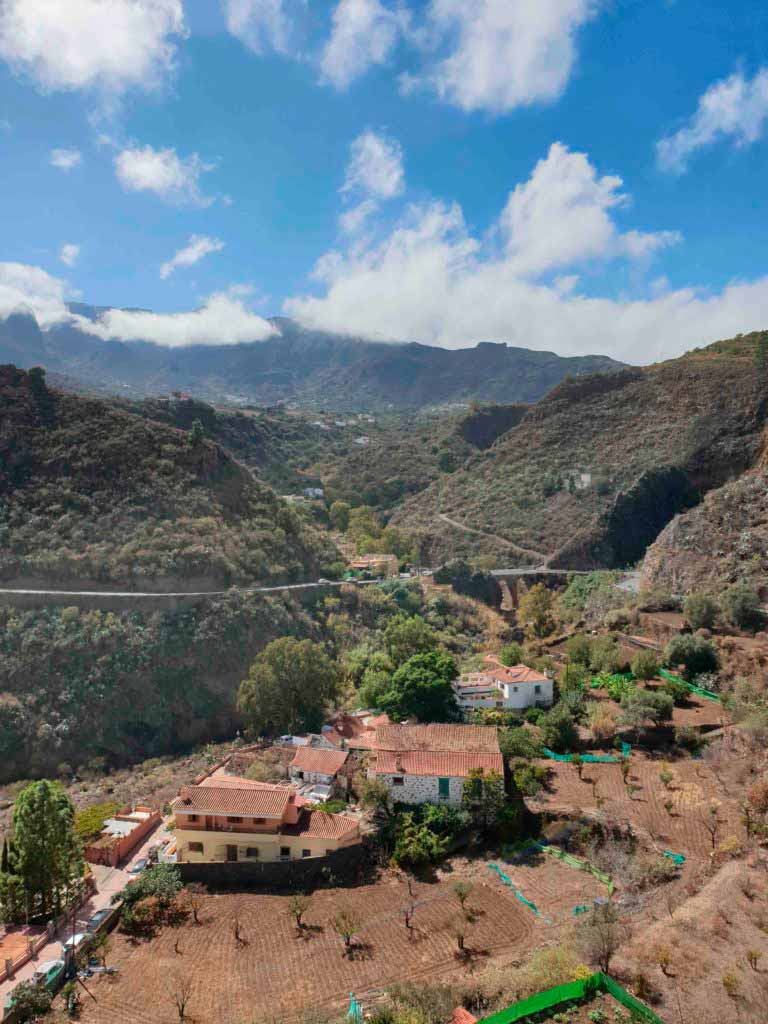 San Miguel ravine, views from Valsequillo village