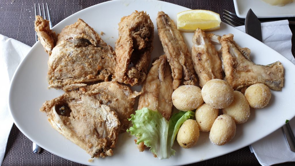 Fried rooster fish, La Marisma restaurant