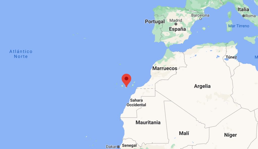 Location of Gran Canaria (no Gran Canarias)