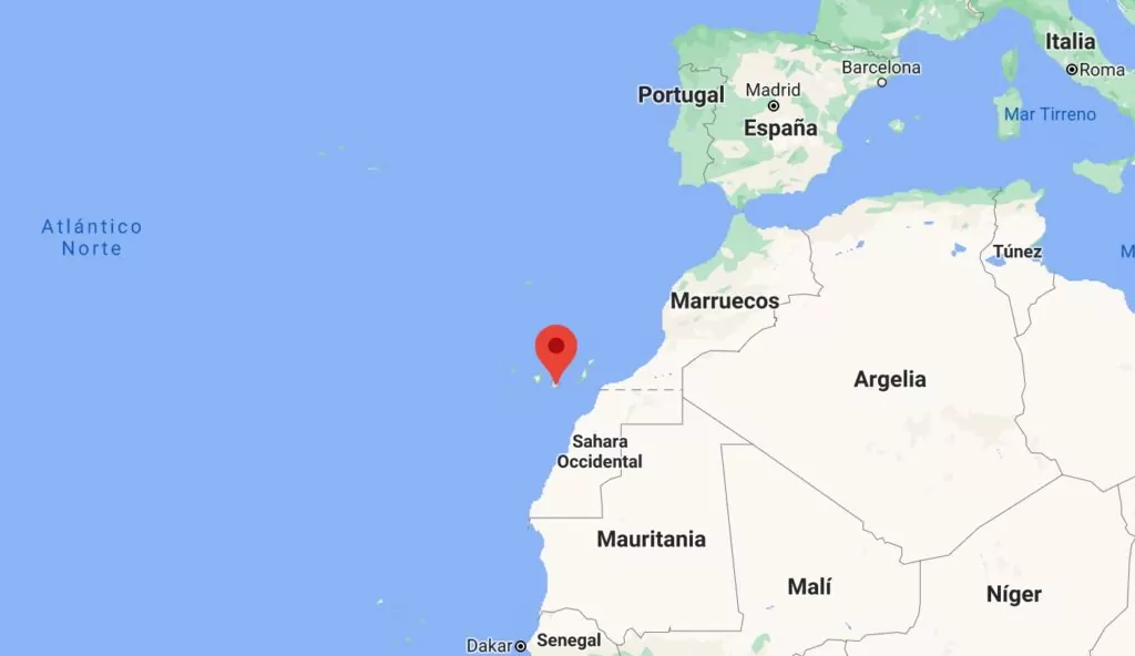 Location map Canary Islands