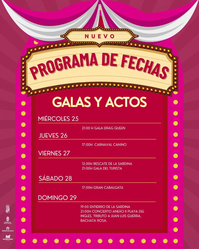 New Program for the Maspalomas Carnival 2026