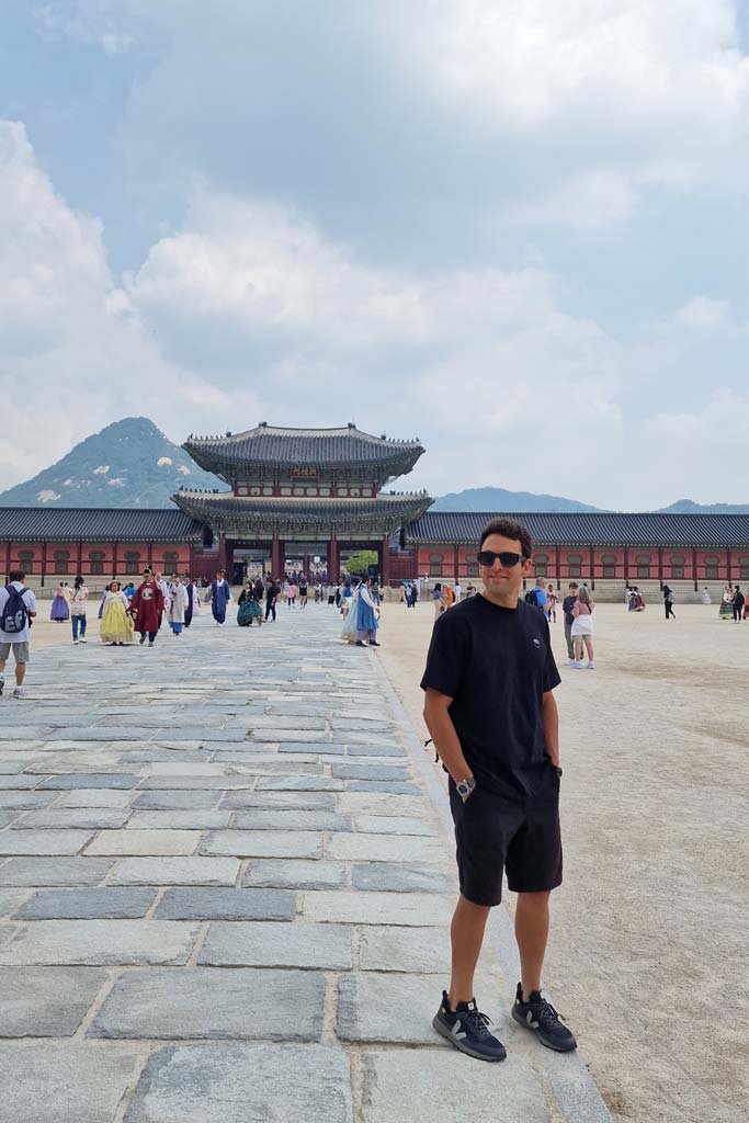 Palacio Gyeongbokgung en la capital de Corea del sur