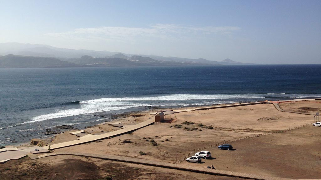 Panoramic view of El Confital beach