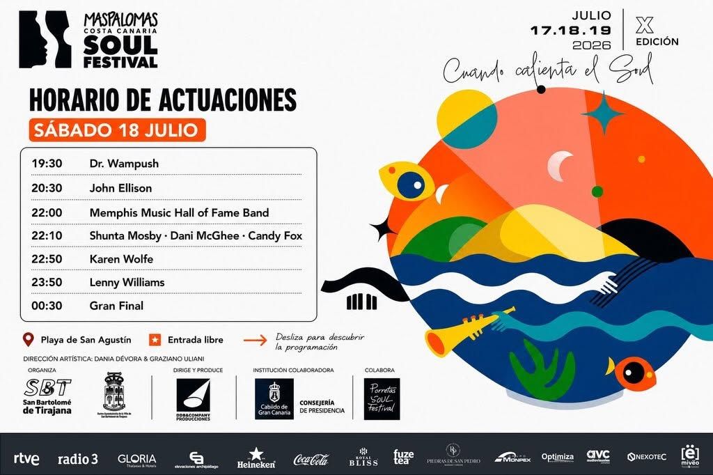 Maspalomas Soul Festival 2026 Program - Saturday