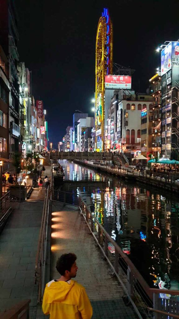 Dotonbori river, places to visit in Osaka