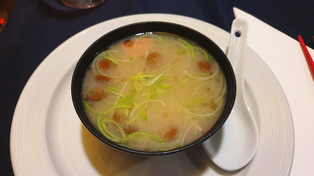 Mushroom soup in Fuji Restaurant