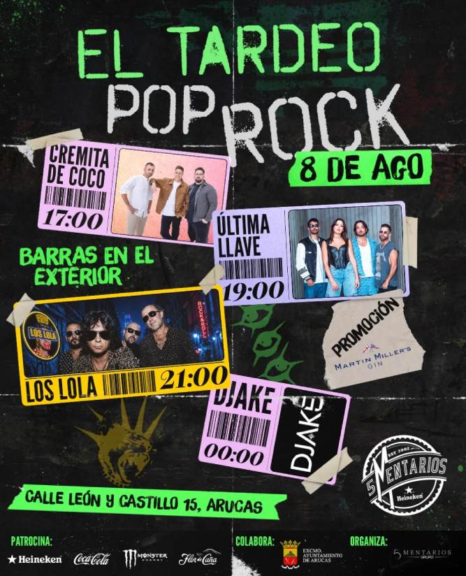 Tardeo Pop Rock Arucas