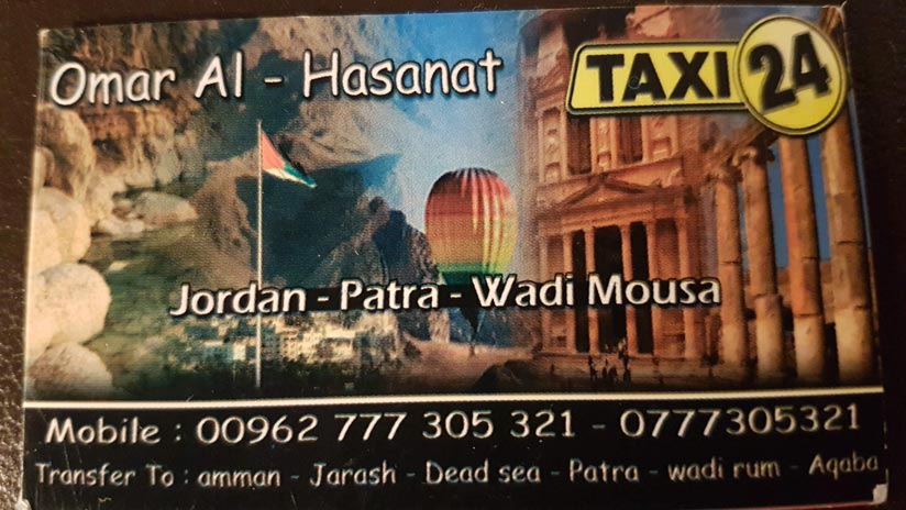 Taxi Petra y Wadi musa