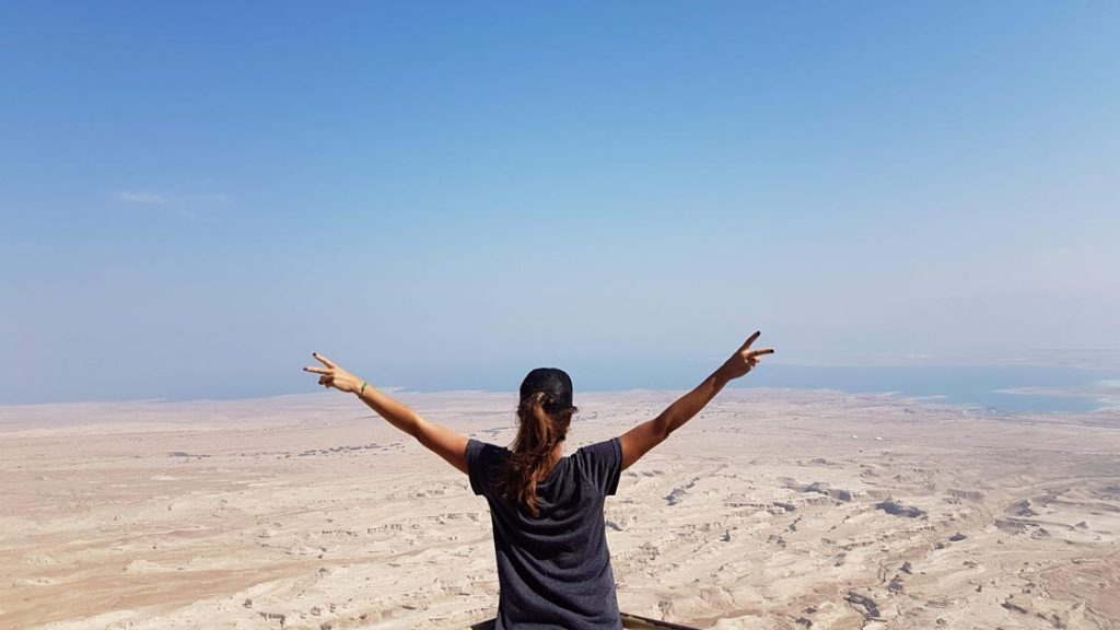 Views to the dead sea from Masada