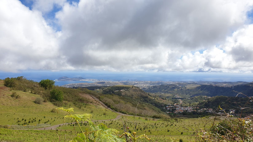 Views to Teror and Las Palmas de Gran Canaria froml Pico de Osorio