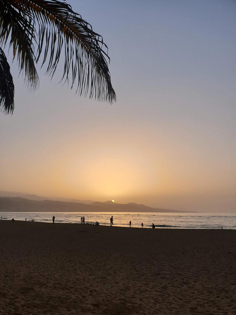 Sunset in Las Canteras