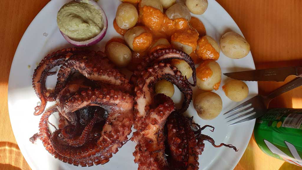 Fried octopus in Bochinche Ca Tita