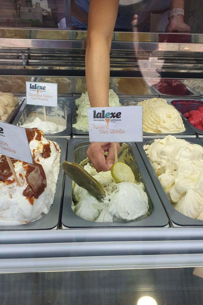 La Lexe ice creams, Tejeda town