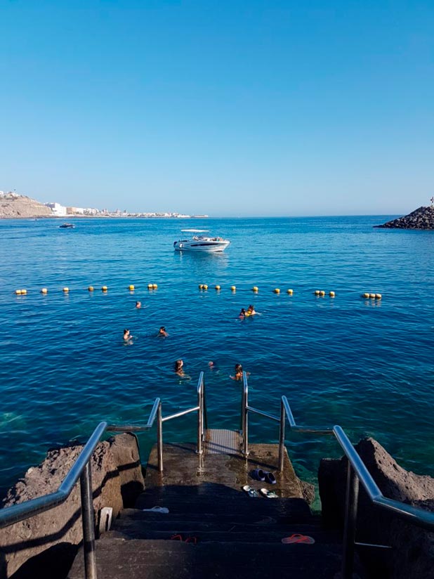 Swimming area in Maroa Island, Anfi del mar