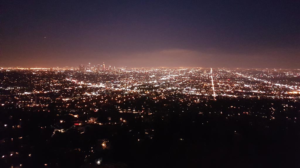 Vistas a Los Ángeles desde el Observatorio.