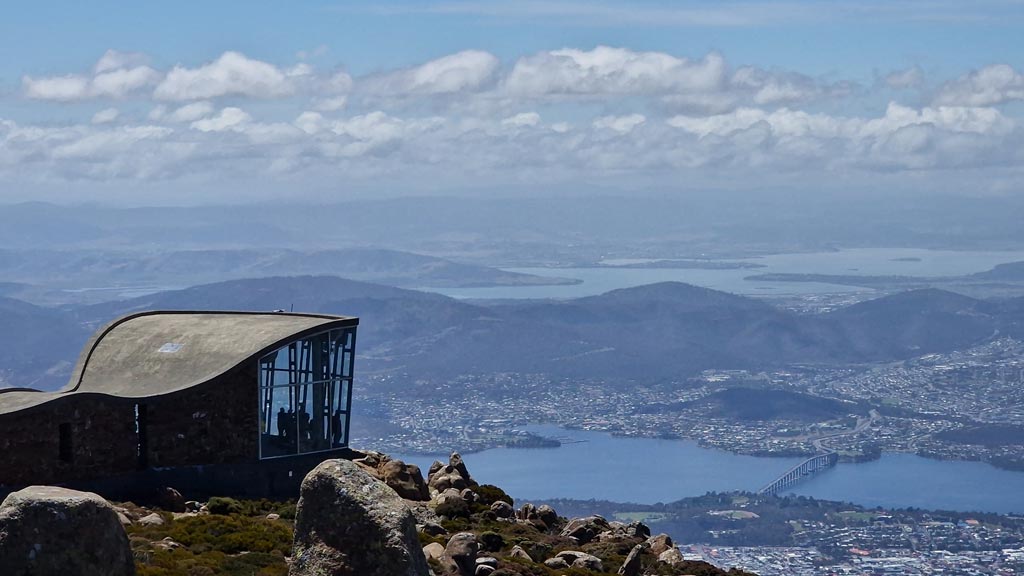 Monte Wellington y ciudad de Hobart, Tasmania