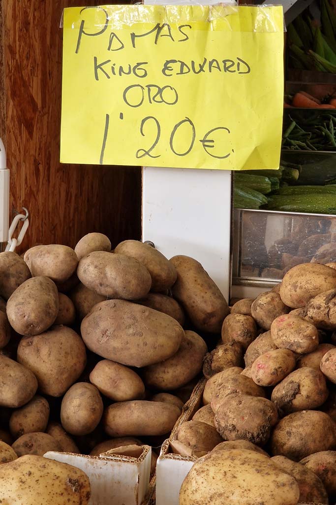 Potatoes King Edward, markets in Gran Canaria
