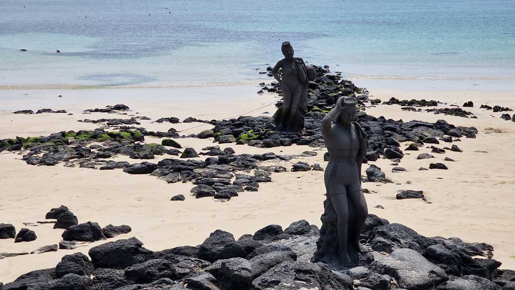 Playa de Udo y esculturas Haenyeo, que ver en Jeju