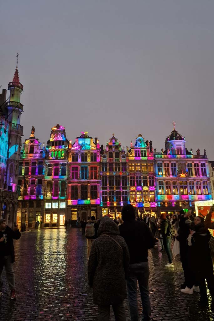 Brussels attractions: sound and light show Grand-Place
