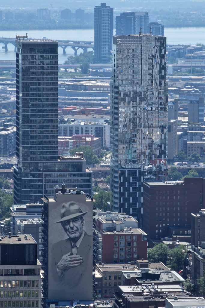 Graffiti de Leonard Cohen in Montreal