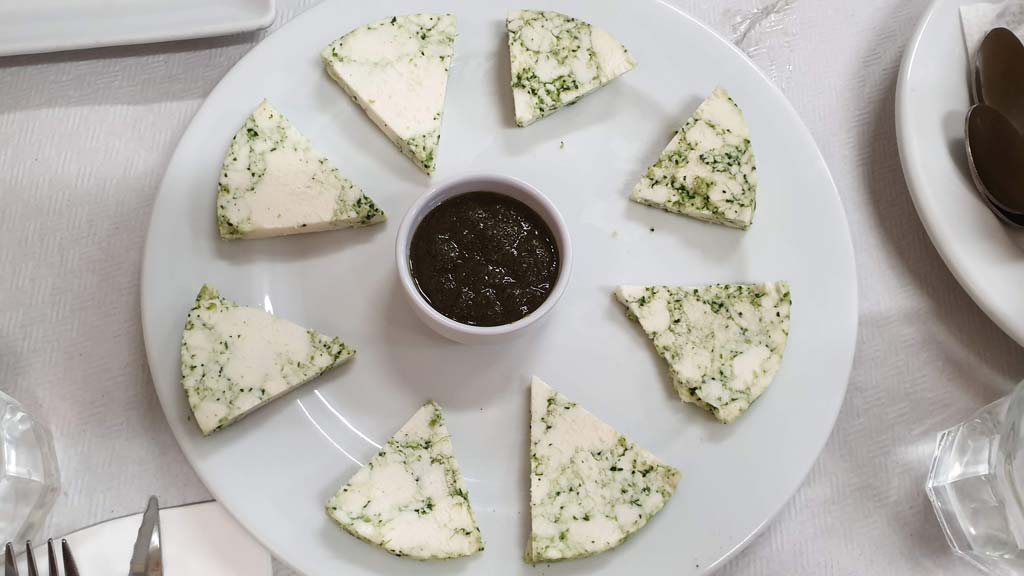 Cheese with watercress in Firgas
