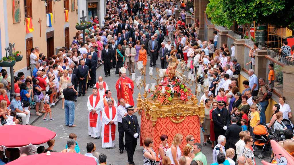 Santiago Apostle in Gáldar, pilgrimages in Gran Canaria. Photo: La Provincia