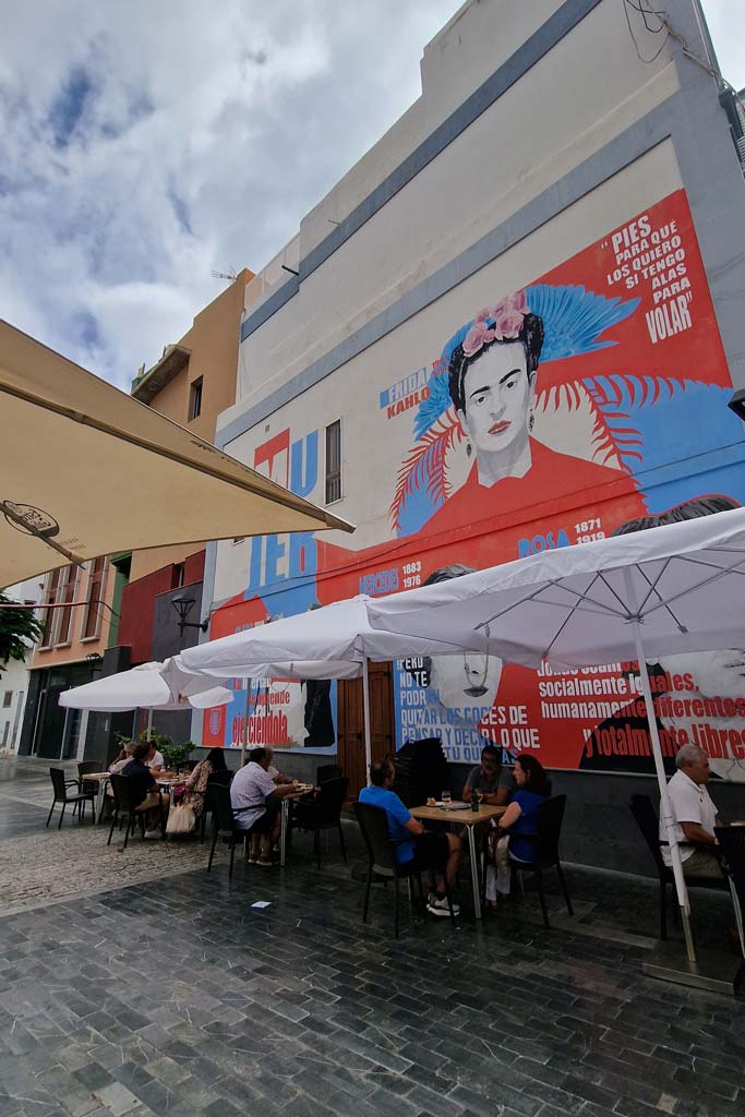 Frida Kahlo wall in Triana, Las Lagunetas restaurant